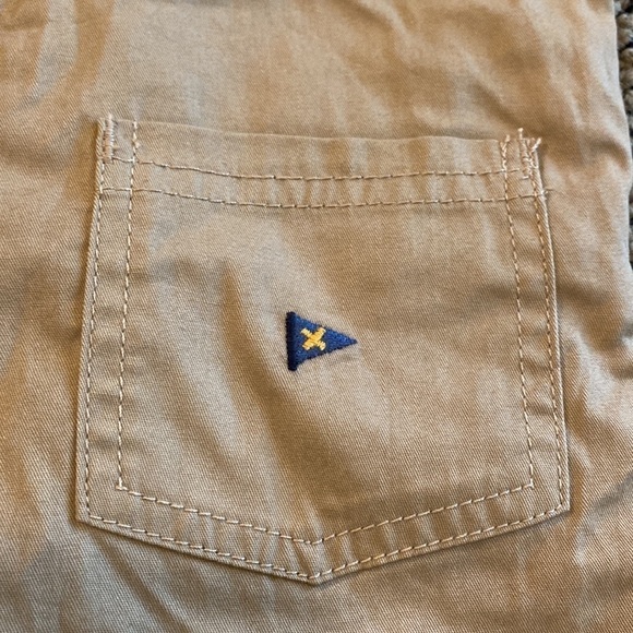 NWOT First Impressions Maroon & Khaki Overalls & Shirt Set Size 12 Months - Picture 7 of 7